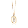 Eternal Shine 14k Gold Plated Initial Pendant Necklace