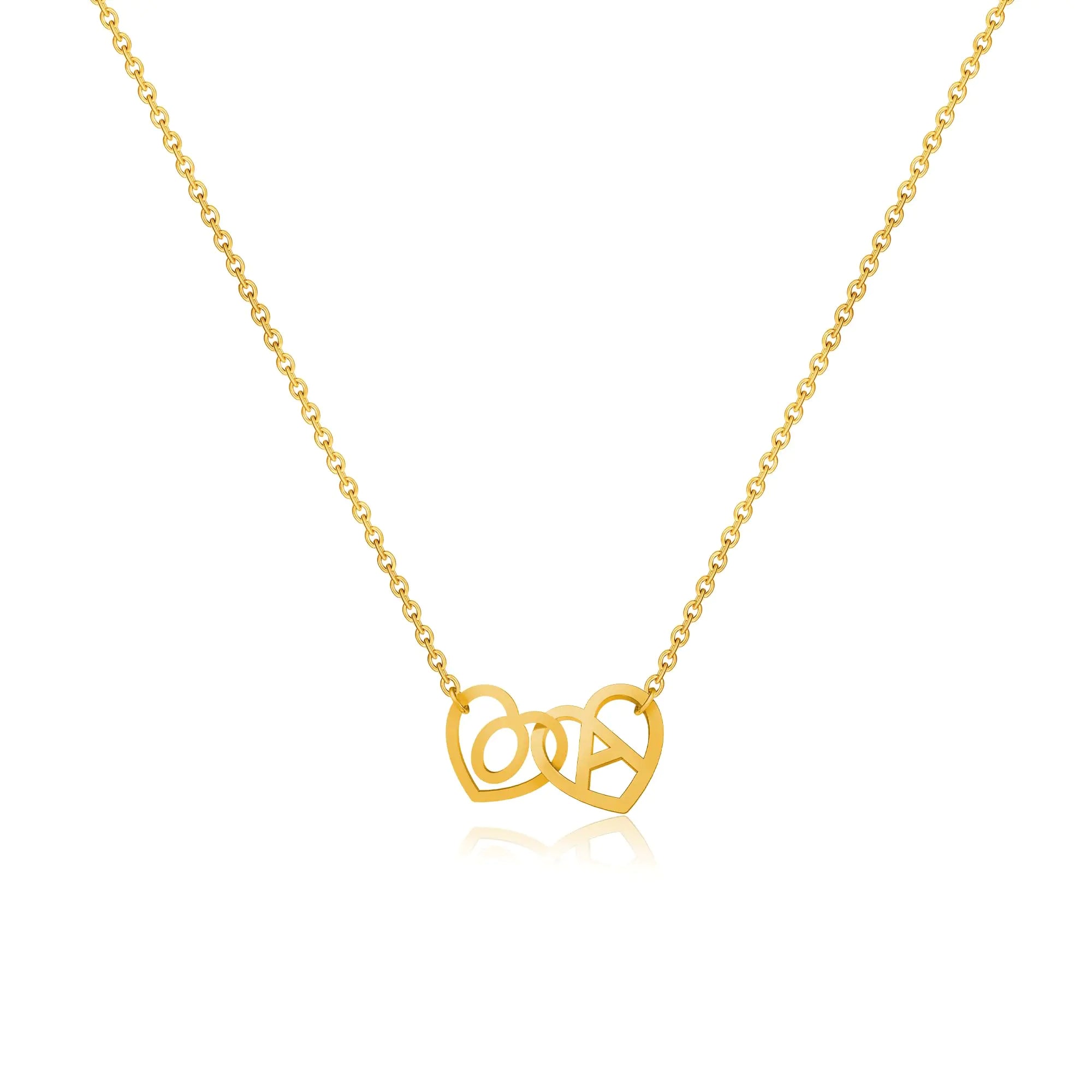 Eternal Two Initial Necklace For Those You Love